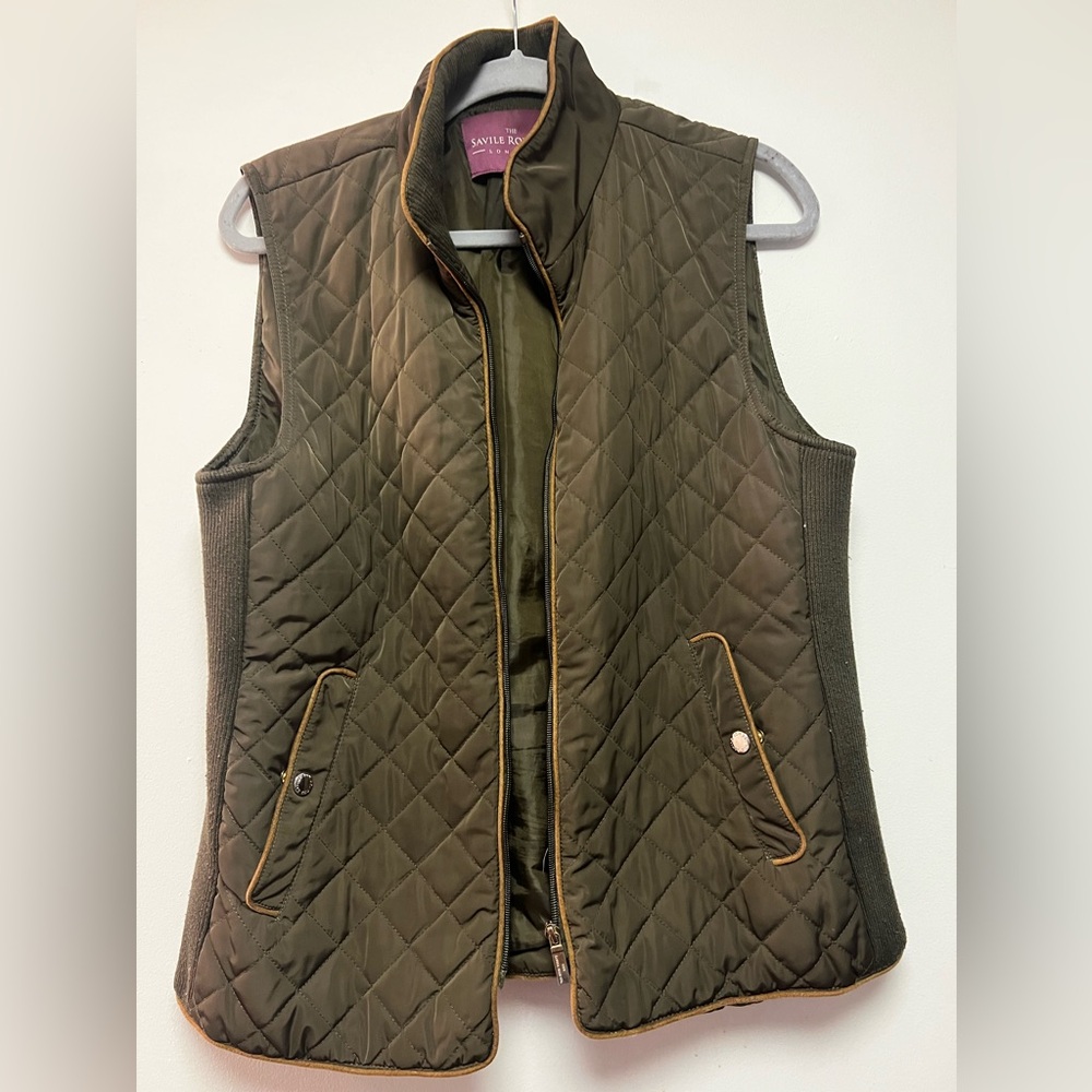 Large - savile row quilted pattern vest